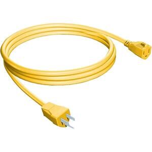 STANLEY 33157 Yellow Outdoor Power Extension Cord (15 Feet)